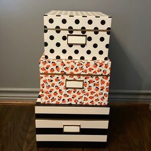 Kate Spade Boxes - Polka Dot, Striped, and Floral